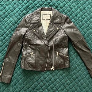 Genuine Leather Moto Jacket